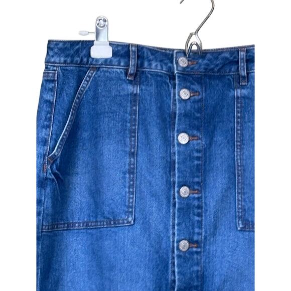 Denim button front maxiskirt, 12 - Picture 3 of 5